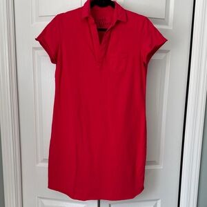 Frank & Eileen Red Pop Over Dress